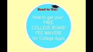 How to get your College Board Fee Waivers for College Apps [upl. by Nyrok]