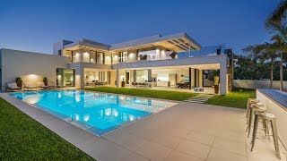 Luxury Beachside Modern House in Puerto Banus Marbella Spain  Drumelia [upl. by Irmina]