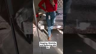 stradivarius mom jeans try on haul trying to find the perfect fit bargains from the asos sale [upl. by Omor]