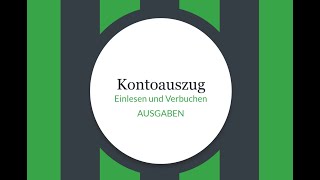 Kontoauszug Ausgaben [upl. by Berkman]