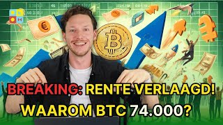 BREAKING ECB verlaagt rente  Optiemarkt BTC 74000 USD in juni  Crypto nieuws vandaag  1116 [upl. by Anivad]