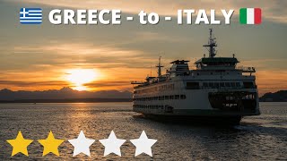 Igoumenitsa to Brindisi OVERNIGHT Ferry Review [upl. by Adriana684]