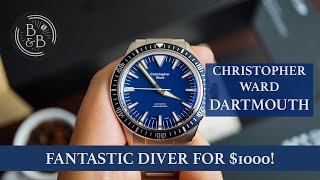 My Favorite SM300 Big TriangleInspired Diver  Christopher Ward C65 Dartmouth Review  BampB [upl. by Yevol545]