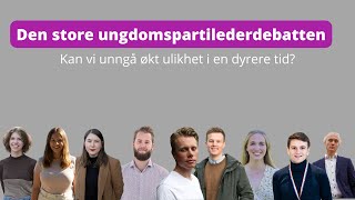 Agendakveld Den store ungdomspartilederdebatten [upl. by Nagle575]