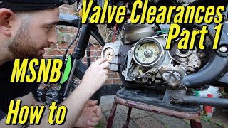 Pit Bike Valve Adjustment  Part 1  How To Set Your Valve Clearance  MSNB How To [upl. by Trainer49]