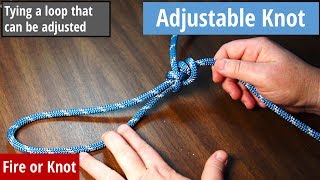 Knot Instruction  Adjustable Knot [upl. by Shaughn]