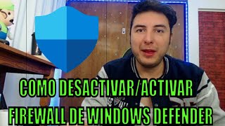 ¿Cómo ACTIVAR y DESACTIVAR FIREWALL Windows Defender en Windows 11 [upl. by Imoyn72]