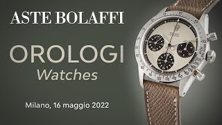 Aste Bolaffi in TV ASTA OROLOGI  16 Maggio 2022 [upl. by Epoh]