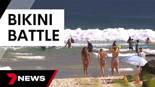 Gold Coast afire with debate over banning Gstring bikinis in the streets  7 News Australia [upl. by Dorca]