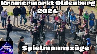 Kramermarkt Oldenburg 2024  Alle Spielmannszüge und Musikzüge beim Umzug [upl. by Ahsiya866]