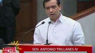 UB Sen Trillanes nagwalk out matapos makasagutan si Sen Pres Enrile [upl. by Eelrahc]