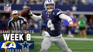 Los Angeles Rams vs Dallas Cowboys Game Highlights  NFL 2023 Week 8 [upl. by Glennon]