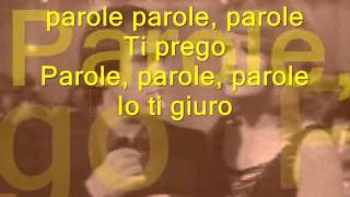 PAROLE PAROLE alberto lupo e mina lyric Learn italian singing [upl. by Michale]