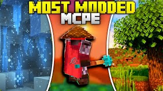 Top 10 Modsaddons To Make THE MOST MODDED Minecraft PE [upl. by Durkin667]