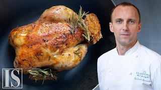 Il pollo al forno in un 2 stelle Michelin francese con Giuliano Sperandio  Le Clarence [upl. by Cortie]