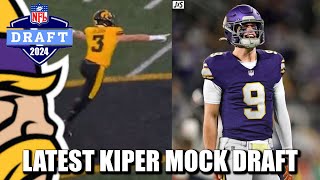 Mel Kiper Jr Has the Vikings Go QB and Corner in Latest Mock Draft [upl. by Lauraine]