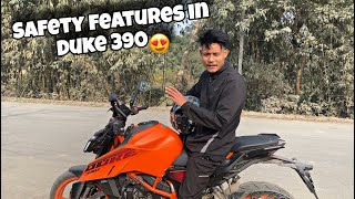 Ktm Duke 390 Gen3 202324  Top 2 Best safety features 😍 [upl. by Engapmahc]