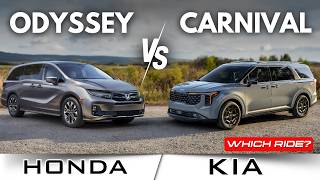 Which MPV is BETTER  2025 Honda Odyssey vs Kia Carnival [upl. by Monah782]