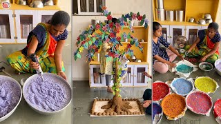 Interesting ideas that can be made from recycled Paper and Cardboard  Tree making  Room Makeover [upl. by Harim]