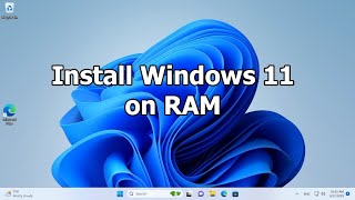 how to run Win11 on RAM [upl. by Hoang]