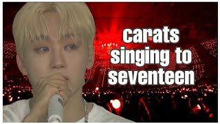 Carats singing for SEVENTEEN Be The Sun Tour in Seoul [upl. by Dace]