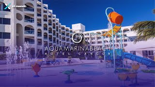 Hotel AQUAMARINA BEACH 🇲🇽  Toco incluido 🍽️  24 HORAS  ZONA HOTELERA Cancún Mexico ☀️ [upl. by Sophey]