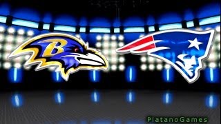 NFL Playoffs 2013  AFC Title  Baltimore Ravens vs New England Patriots  1st Qrt  Madden 13  HD [upl. by Lolita]