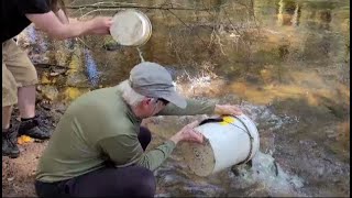 Fall Trout Stocking in Clarks Creek Dauphin County BRoll 2022 [upl. by Aynatahs]