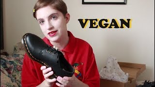 Vegan Dr Martens 1461 Unboxing [upl. by Hamian187]