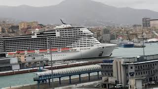 MSC Meraviglia In Genoa Cruise Port Italy 2017 [upl. by Anibla]