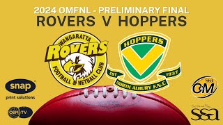 2024 Preliminary Final  Rovers V Hoppers [upl. by Stringer]