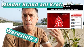 Wieder Brand auf Kreta  Warnstufe 4 KretaCrete 2024 [upl. by Friede991]