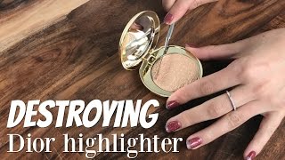 THE MAKEUP BREAKUP Whats Under The Overspray  110 Dior Face Illuminating Powder in Splendor [upl. by Spear182]