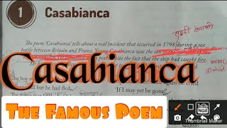 Poem Casabianca in Hindi  Full Explanation CBSE Syllabus course  AtoZ Prem English Classes [upl. by Taima]