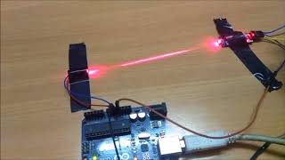 Laser security system using arduino [upl. by Kal]