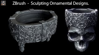 ZBrush  Sculpting Ornamental Designs [upl. by Aikemaj]