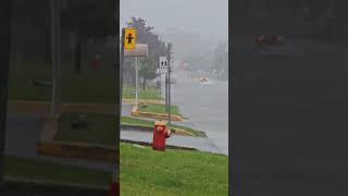 Pierrefonds corner Rene emard flooding 😳 right now shorts shortsviral subscribe flood canada [upl. by Adnik]