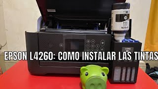 EPSON L4260 cómo instalar las tintasfácil y sencillo [upl. by Annaxor]