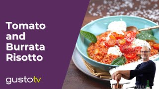 Tomato And Burrata Risotto  Bonacinis Italy [upl. by Ennovihc]