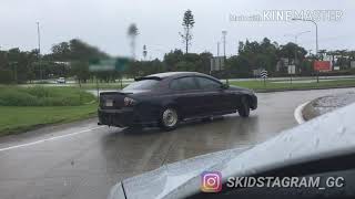 Ford Falcon BF XR6 Tearing Up Wet Streets Drifting [upl. by Ohcamac]