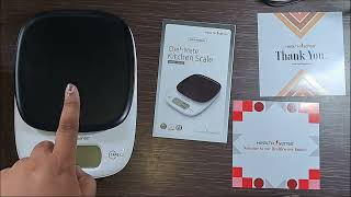 Unboxing amp Review Health Sense ChefMate Kitchen Scale KS 63 – Precision amp Style for Your Kitchen [upl. by Marlowe]