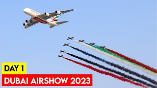 Dubai Airshow 2023  Live Day 1  Inside One of The Worlds Most Spectacular Airshow [upl. by Anehsak]