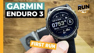 Garmin Enduro 3 First Run Garmins ultra endurance running watch adds even more staying power [upl. by Lesko500]