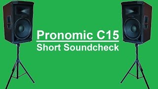 Pronomic C15  kurzer Soundcheck und vergleich [upl. by Ayifa]