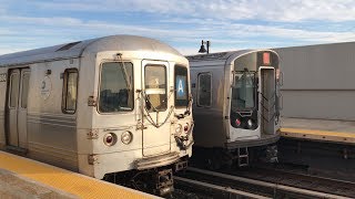 MTA New York City Subway A amp C Train Action w R42 Retirement Train 21220 [upl. by Ainoek780]