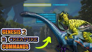 Ark R Creature Commands  Spawn in 7 NEW Ark Genesis R Creatures R Bronto FAllo Carno and More [upl. by Hollenbeck491]