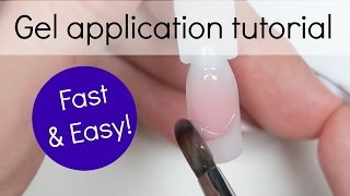 How to  Gel nail Application tutorial  Step by step [upl. by Nawyt]