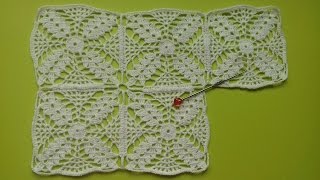 Mantel a crochet con uniones de cuadros paso a paso [upl. by Susie]