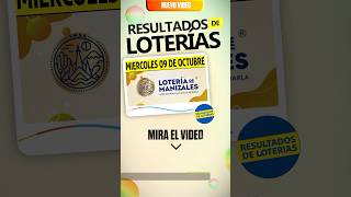 Resultado Lotería de Manizales del 9 de Octubre 2024🤑🍀💎 shorts resultado loteria manizales [upl. by Oluap495]