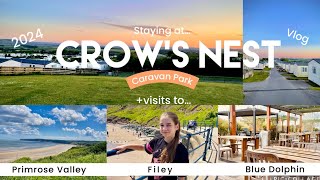 CROWS NEST CARAVAN PARK VLOG  visiting Filey Primrose Valley AND Blue Dolphin in 24 HOURS💚🫶🏼 [upl. by Erminia]